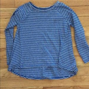 Striped kids high low top